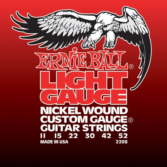 Cuerdas Electrica 2208 .011Light Gauge Nickel Wound Ernie Ball FAMA