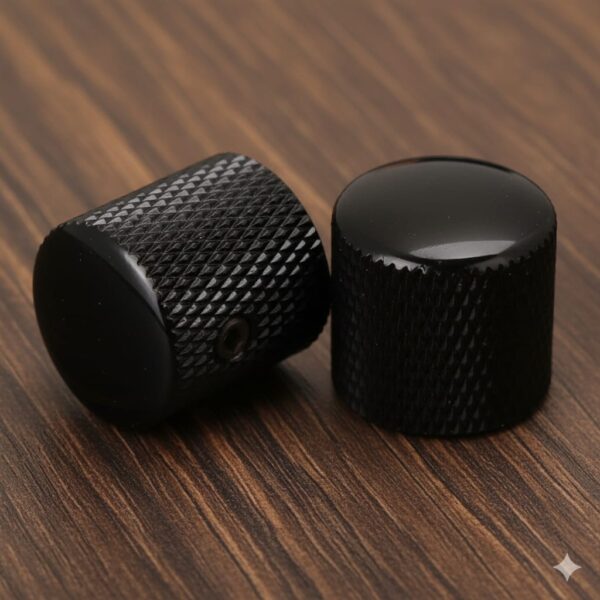 Perilla Metal C1012 Alta Para Bajo Precision O Guitarra Telecaster Negra Sinew LA FUSA