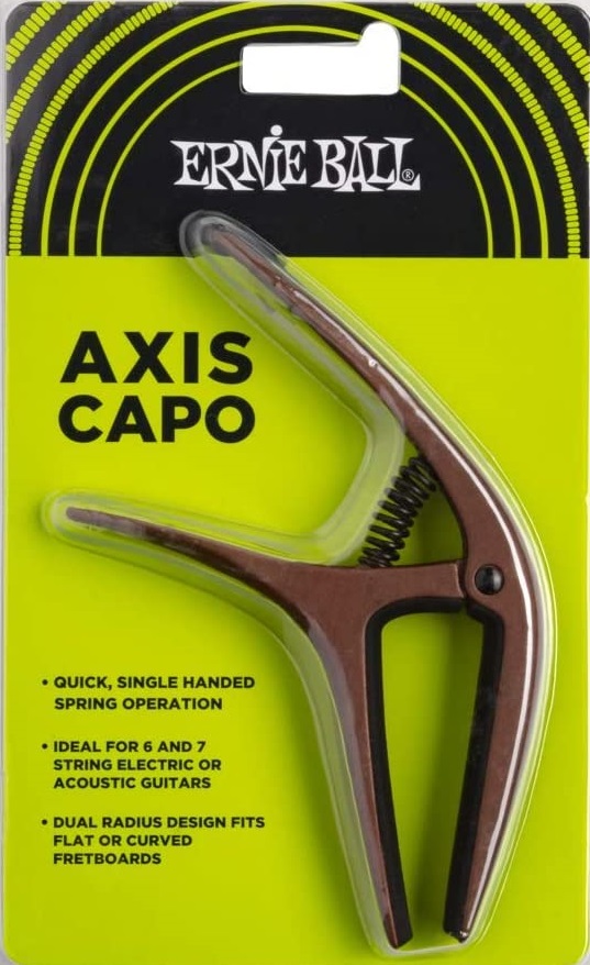 Transporte P09601 Capo Dual AXIS Para Acústica, Eléctrica, Clasica Ernie Ball FAMA