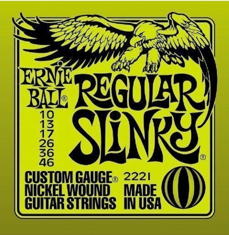 Cuerdas Electrica 2221 .010-.046 Regular Slinky Ernie Ball FAMA