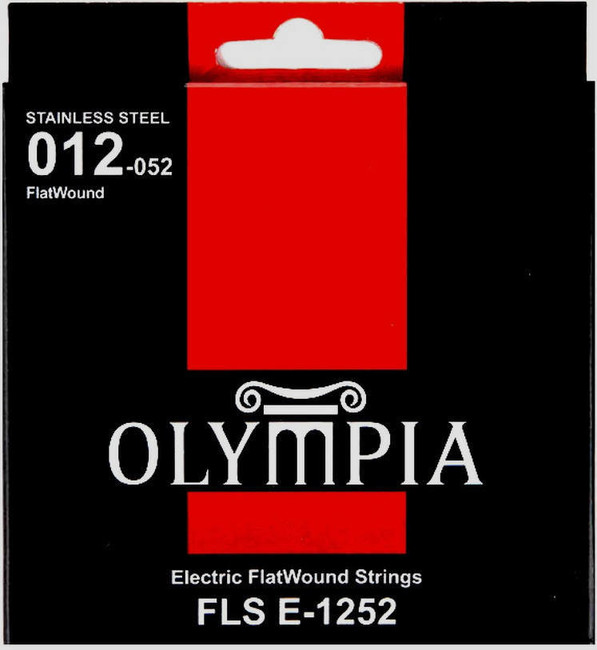 Cuerdas Electrica FLSE1252 Lisas FlatWound .012 Olympia FAMA