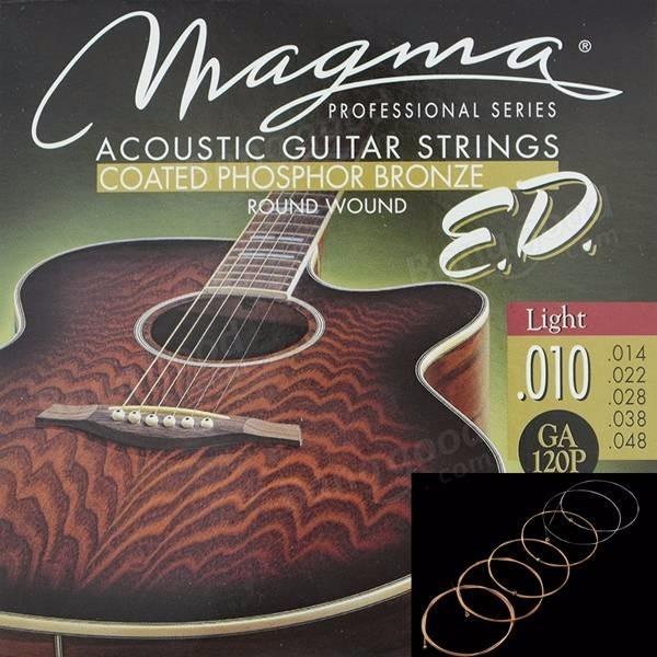 Cuerdas Acustica GA120P .010 Coated Phosphor Bronze Extra Duracion MAGMA