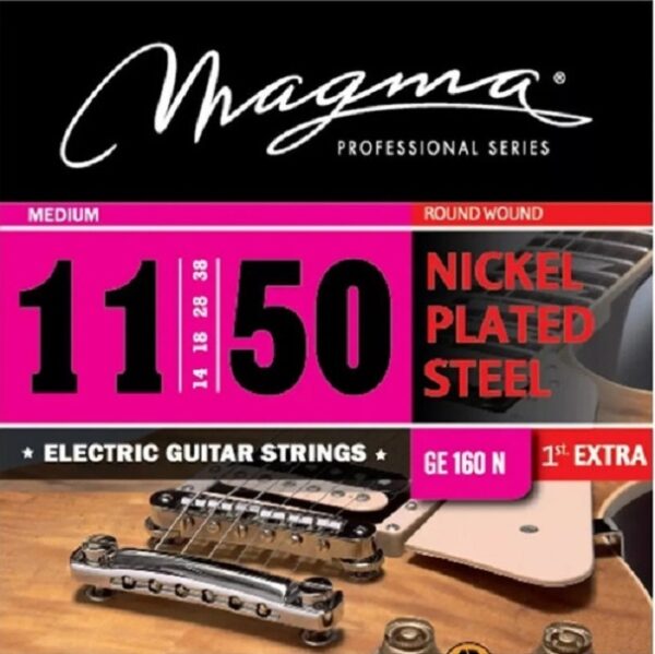 Cuerdas Guitarra Eléctrica GE160N .011 Nickel P/Steel MAGMA