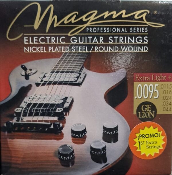 Cuerdas Guitarra Eléctrica GE120N Nickel P/Steel .009 MAGMA