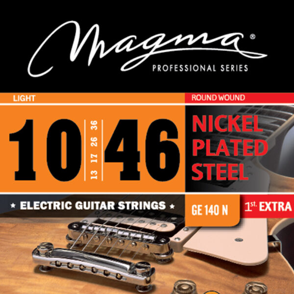 Cuerdas Guitarra Eléctrica GE140N Nickel P/Steel .010 MAGMA