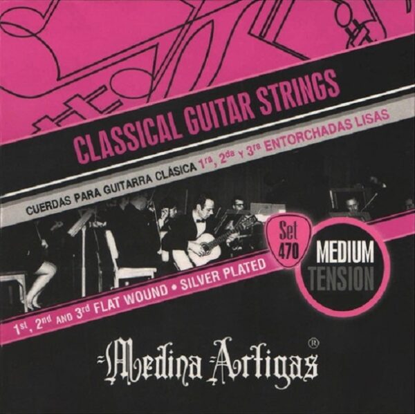 Cuerdas Clasica Criolla 470 Microentorchado Plateado Medina Artigas BASE