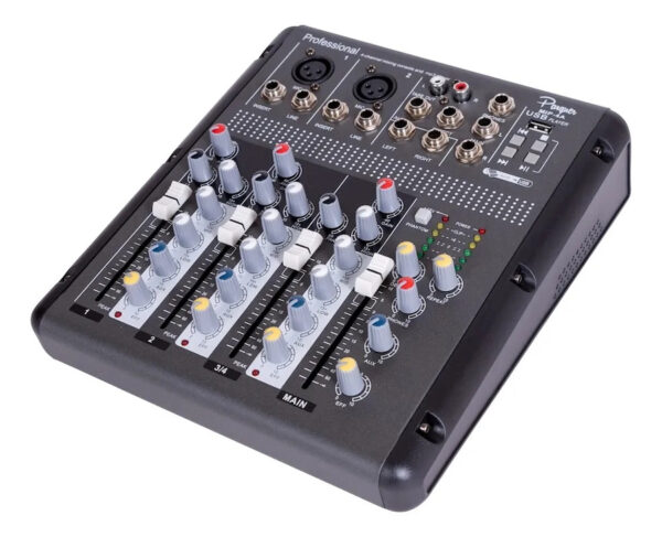 Mixer Placa Sonido MIP4A 4 CH Pahntom Power Con USB Y Efectos IVA 10.5% PARQUER