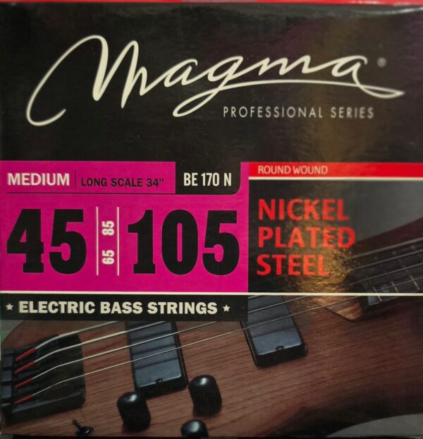 Cuerdas Para Bajo BE170N Medium 45-105 4 Cdas. MAGMA