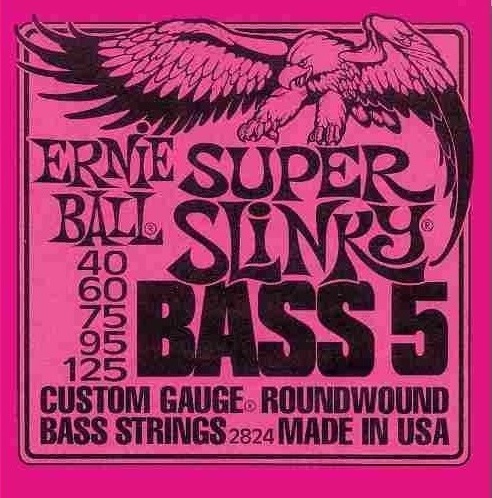 Cuerdas P/Bajo 2824 5 Cdas. Super Slinky 40-125 Ernie Ball FAMA