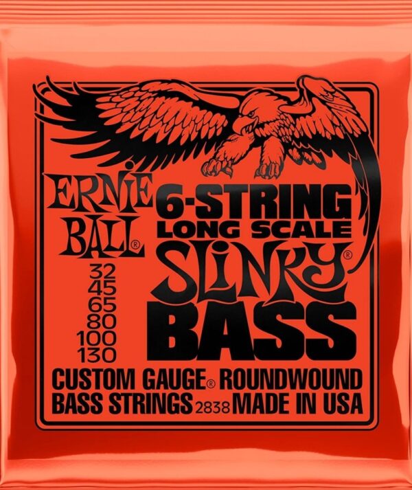 Cuerdas P/Bajo 2838 6 Cuerdas Slinky 032-130 Ernie Ball FAMA