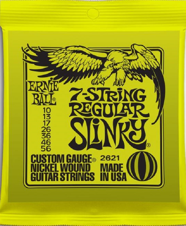 Cuerdas Electrica 2621 7 Cuerdas 10-56 Ernie Ball FAMA