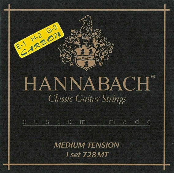 Cuerdas Clasica 728MT Media Tension De Carbon Alemana Hannabach FAMA