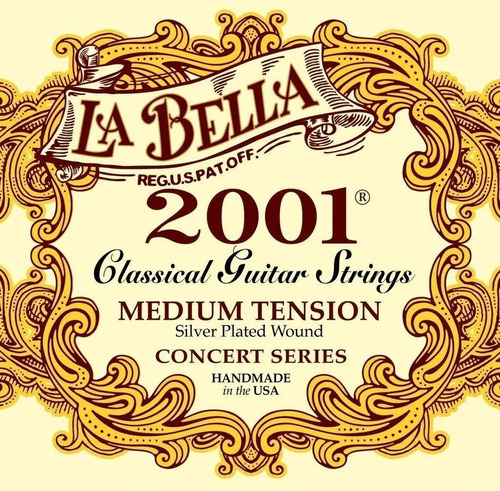 Cuerdas Clasica Criolla 2001 Concierto Tension Media La Bella MJ MUSIC