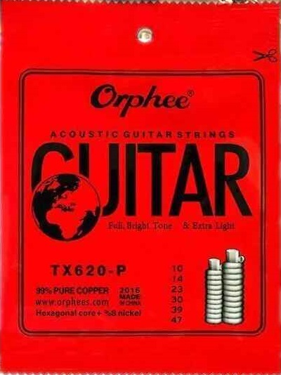 Cuerdas Tx620-P P/Guitarra Acustica .010 Doradas Orphee KAIRON