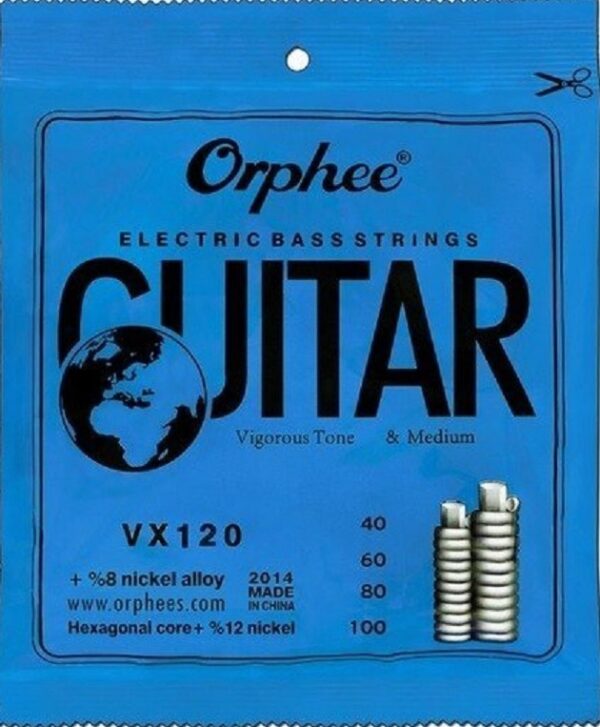 Cuerdas VX120 Orphee Niquel Para Bajo 4 Cuerdas .040-100