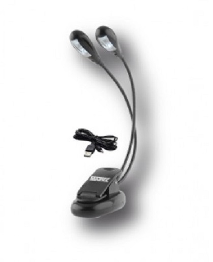 Luz Para Atril HMG04 De 4 Leds - 2 Brazos Flexibles Matrix HMG