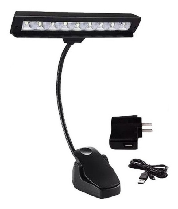 Luz Para Atril WML09 De 9 Leds 1 Brazo Flexible Matrix HMG