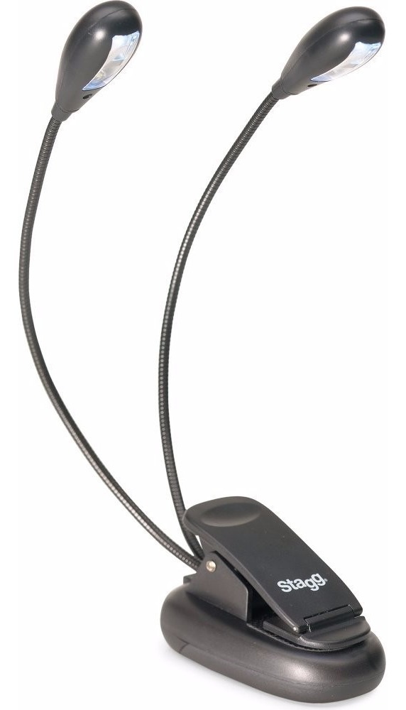 Luz Led FL004 Para Atril Pilas O USB 2 Brazos 4 Led Flanger KAIRON