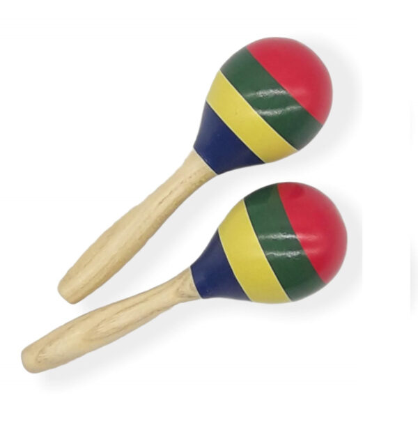 Maracas DP267 De Madera Con Líneas (PAR) Denver LA FUSA