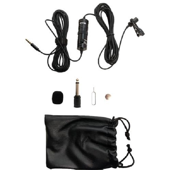 Microfono Corbatero LYM1 Levalier C/Bateria 5mts Cable Hugel PARQUER - Imagen 2