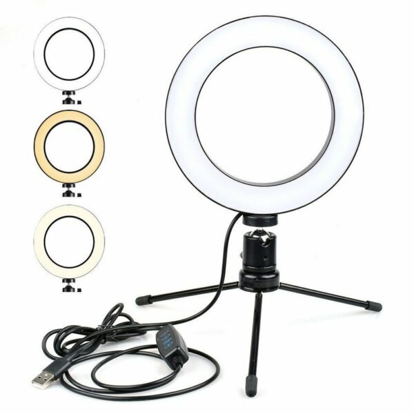 Ring Aro Luz Led Z116 Hügel Streaming Usb 16cm Soporte  PARQUER