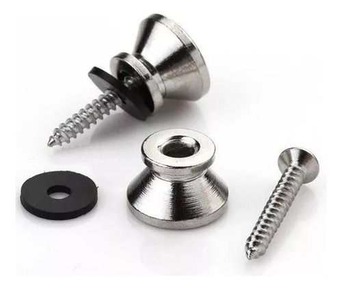 Boton Para Correa NHBC Plateado Nohara x 2 BASE