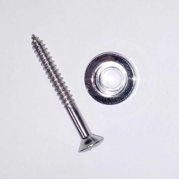 Buje Con Tornillo R1011 Sujeta Mango Cromado Sinew LA FUSA