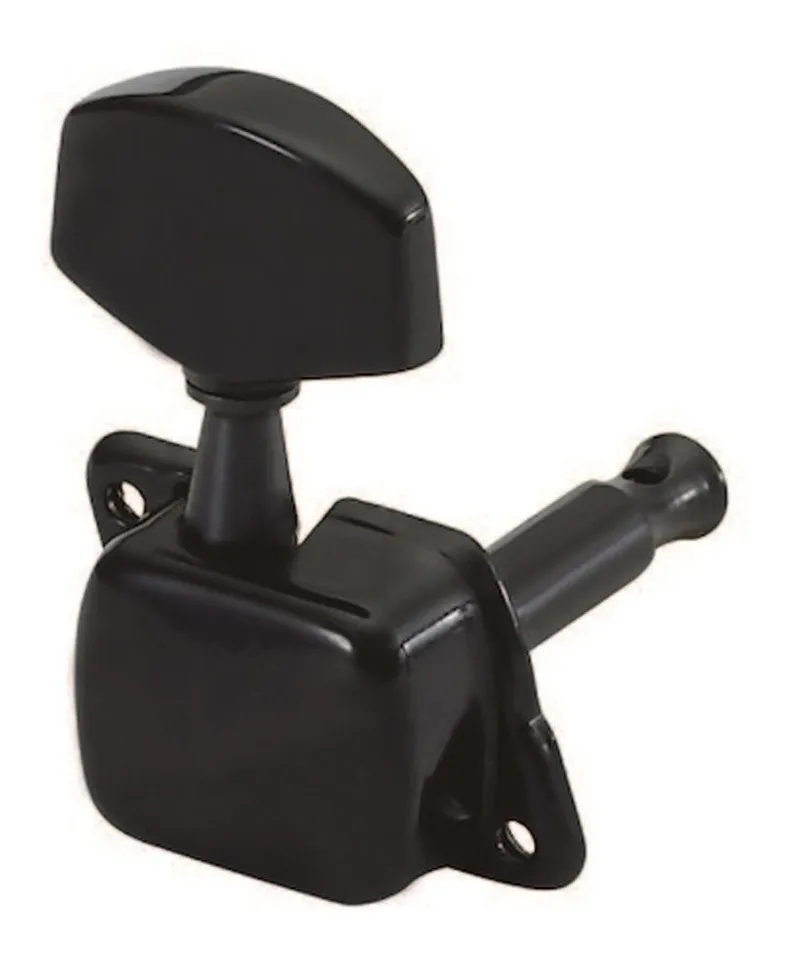 Clavijas Guitarra M6009 6L Con Tapa Negra Sinew LA FUSA - Imagen 2