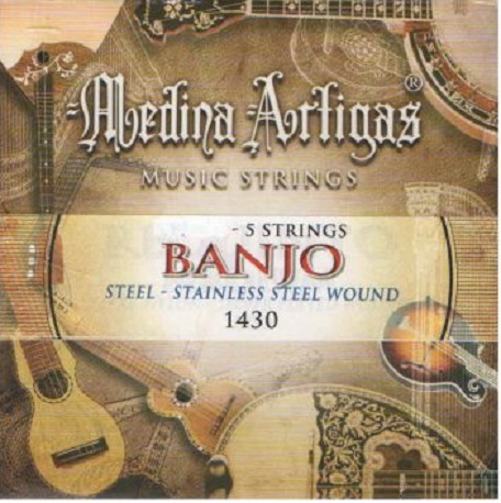 Cuerdas Para Banjo 1430 Tenor 5 Cuerdas Medina Artigas BASE