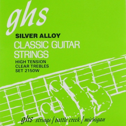 Cuerdas 2150W Para Guitarra Clasica Plateado Alta Tension GHS CARME