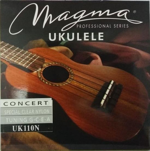 Cuerdas Ukelele UK110N Concierto Clear Nylon Hawaiian MAGMA