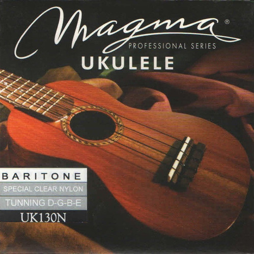 Cuerdas Ukelele UK130N Baritono Hawaiian Nylon Clear MAGMA