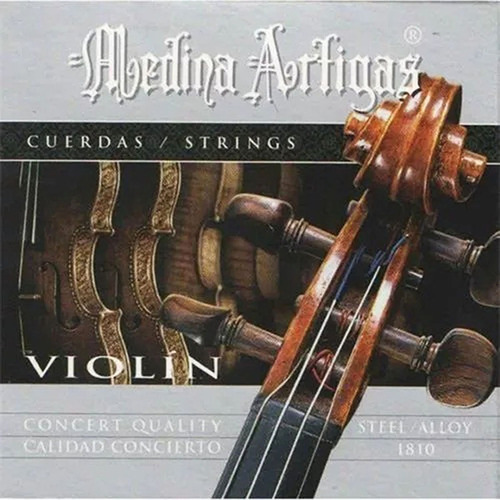 Cuerdas Para Violin 1810 Acero/Lamina Cromo Medina Artigas BASE