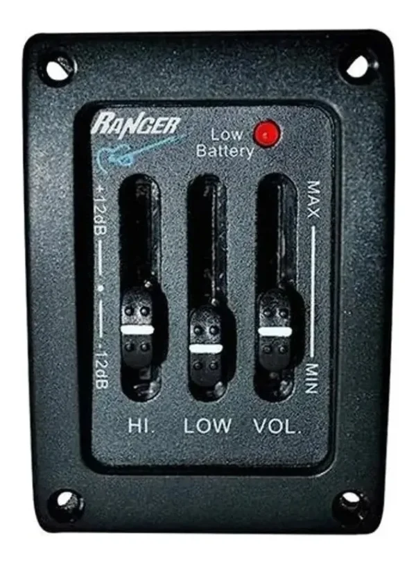 Equalizador EQTS Microfono Pre P/Guitarra 2 Bandas y Volumen Ranger FAMA IVA 10,5%