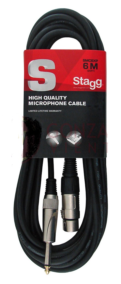 Cable Plug/Canon SMC6XP 6 Mts Standard Stagg MJ MUSIC
