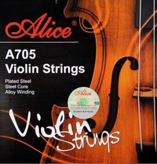 Cuerdas Violin A705 Acero Inoxidable Alice PARQUER
