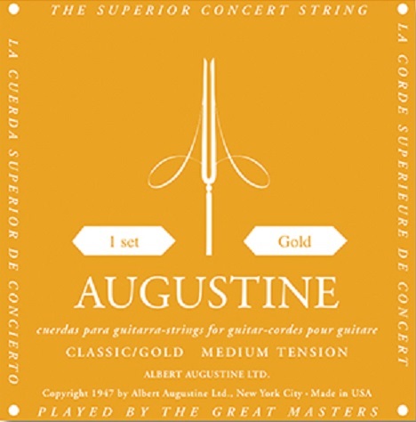 Cuerdas de Clásica Criolla Gold Tension Media Augustine USA BREYER