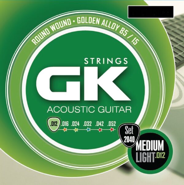Cuerdas Para Guitarra Acustica 2040 .012 GK Medina Artigas BASE