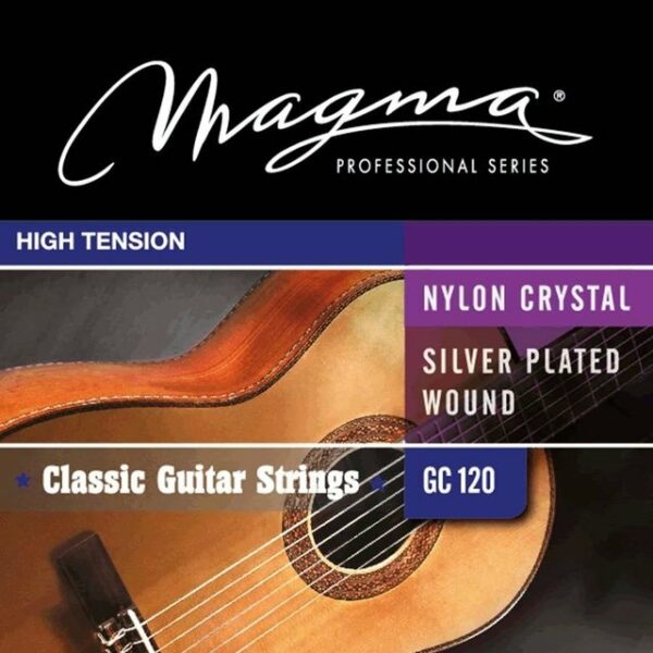 Cuerdas GC120 Clasica Criolla Alta Tension Plateadas MAGMA