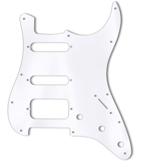 PickGuard Para Strato H1002 HSS Blanco/Negro KD LA FUSA