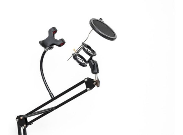 Soporte Brazo BM37S Micrófono Celular Mesa Araña Pop Filter Hügel PARQUER