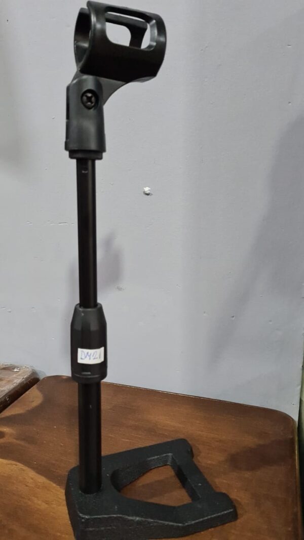 Soporte Pie De Microfono DM21 De Escritorio Recto Pipeta Hugel  PARQUER
