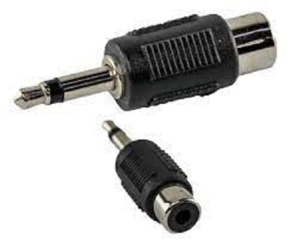 Ficha Conector Adaptador 0805 Macho 3.5 Mono a RCA Hembra RADIO NORTE