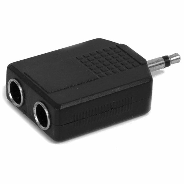 Ficha Conector Adaptador 5DS Macho 3.5 Mono a 2 x 6.5 Mono RADIO NORTE