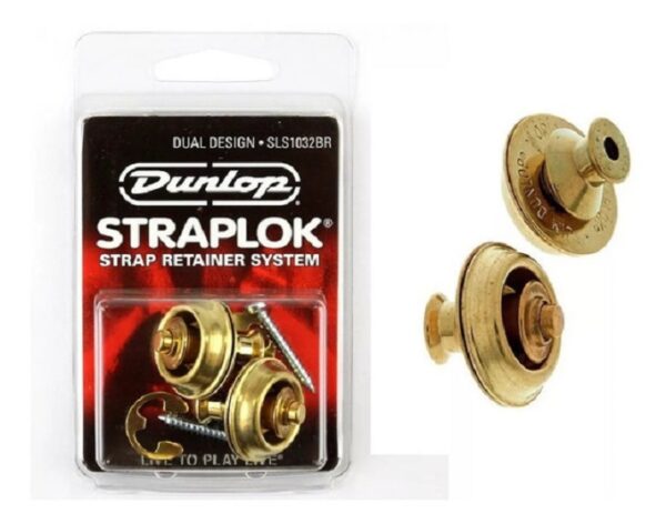 Traba Correa Straplok 1032BR Brass Jim Dunlop MUSIC SOLUTIONS