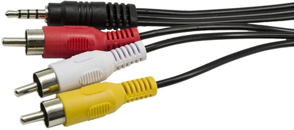 Cable CABL1835 Miniplug 3,5mm Stereo a 3 Machos RCA 2mts RADIO NORTE