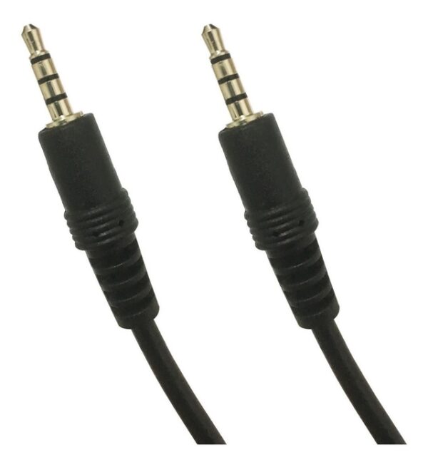 Cable Miniplug 5555 3.5mm 4 vías a Miniplug 3.5mm 4 vias 2 Mts RADIO NORTE