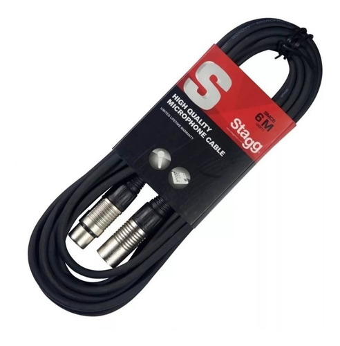 Cable Canon-Canon SMC6 6 Mts Standard 6mm. Stagg MJ MUSIC