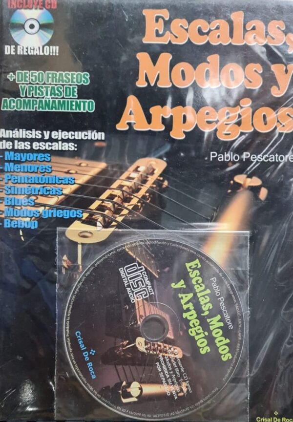 Libro Escalas, Modos y Arpegios  C/DVD Crisal de Roca DOREMI