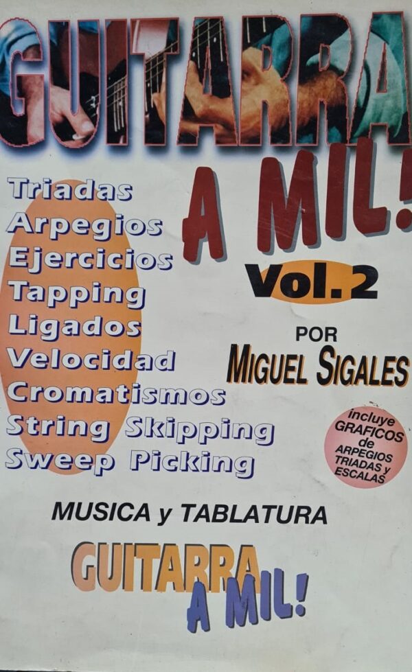 Libro Guitarra a Mil! Vol.2 Miguel Sigales ALEYMAR